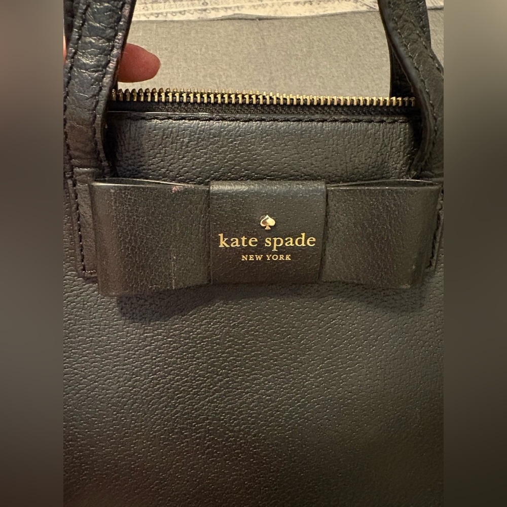 Kate Spade Robinson Street Maise Bow Pebbled Leather Satchel Purse - Picture 7 of 9